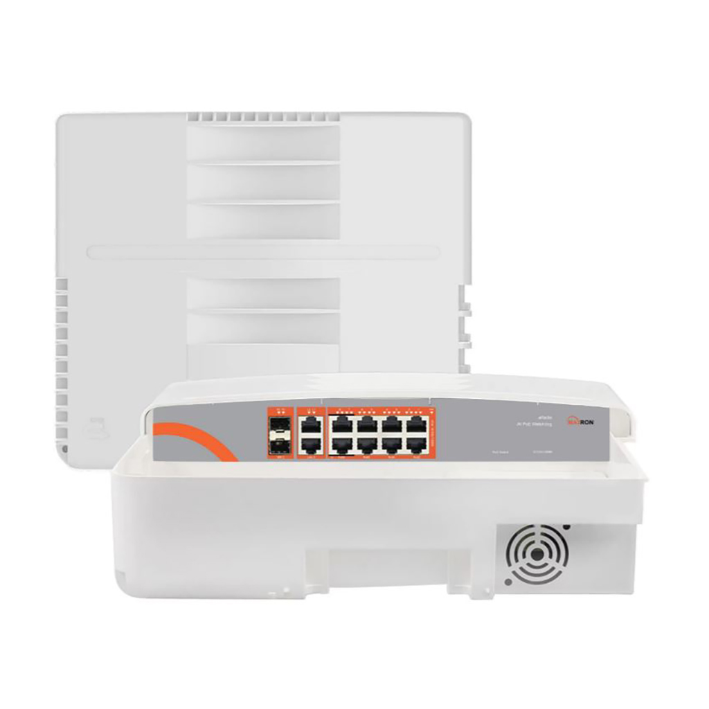 سوییچ شبکه مکسرون مناسب فضای بیرون MSW-3208GP-2GL-120I/OD