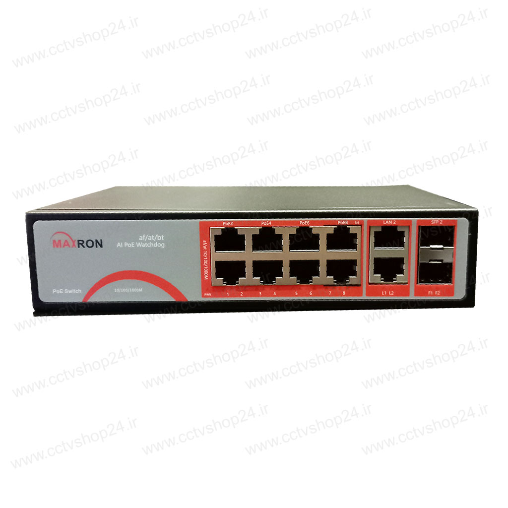 سوییچ شبکه مکسرون MSW-3208GP-2GL-120l