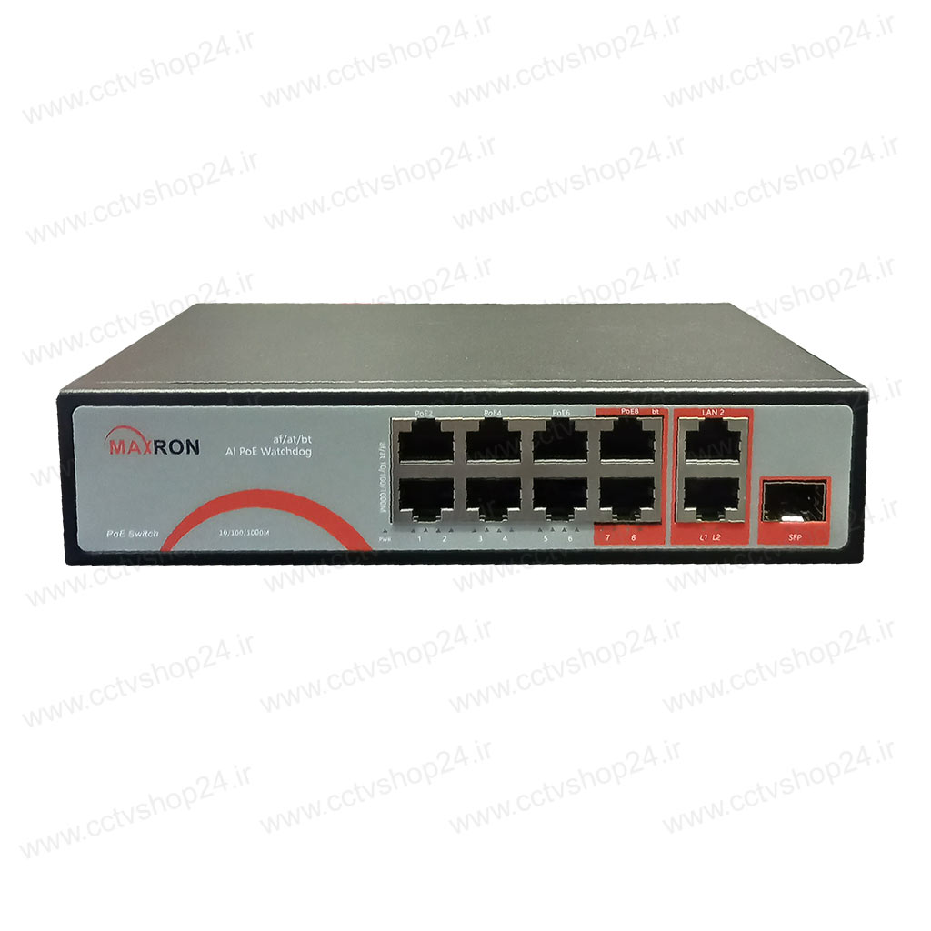 سوییچ شبکه مکسرون MSW-3108GFP-2GL-120I