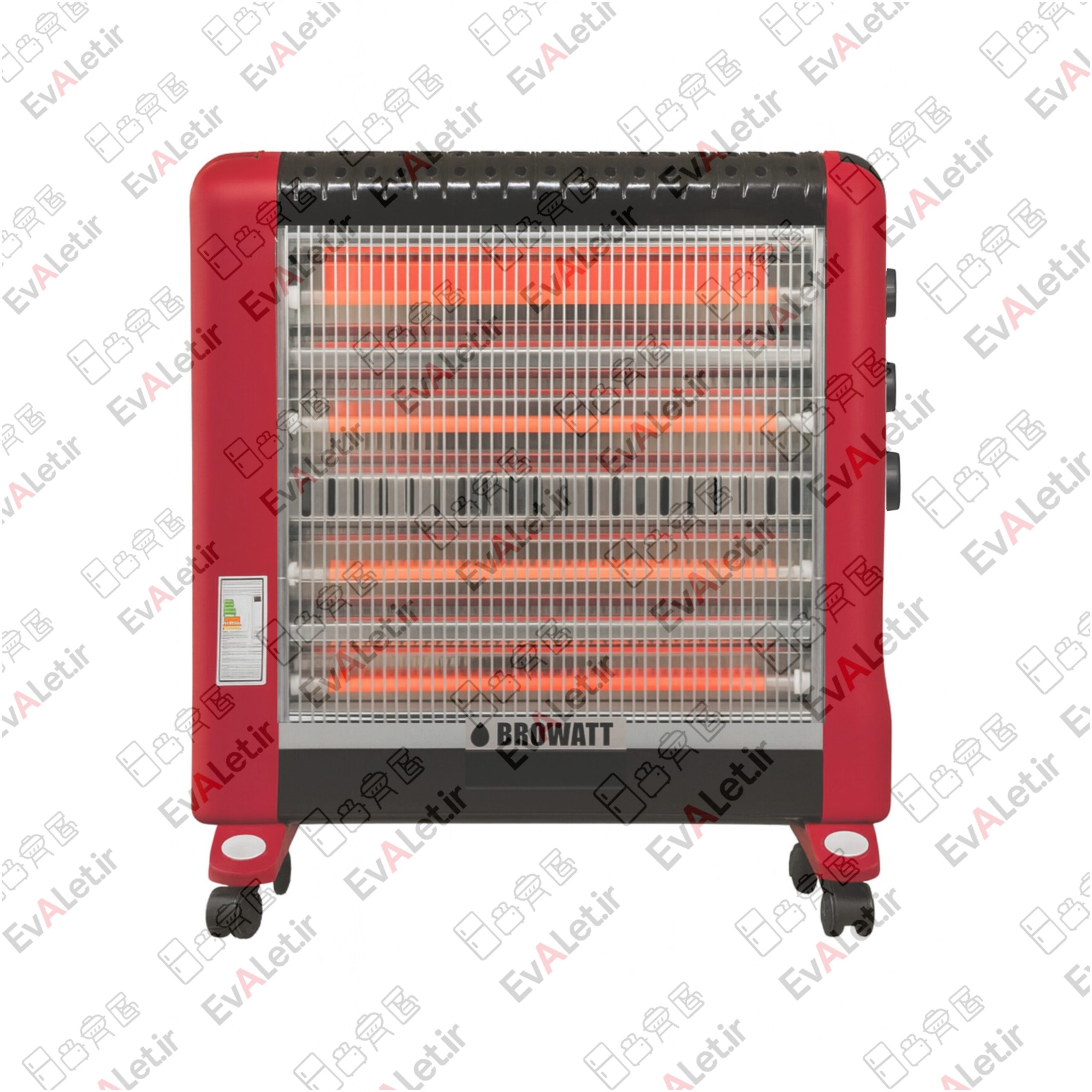 بخاری برقی بروات مدل Br_2400 - قرمز