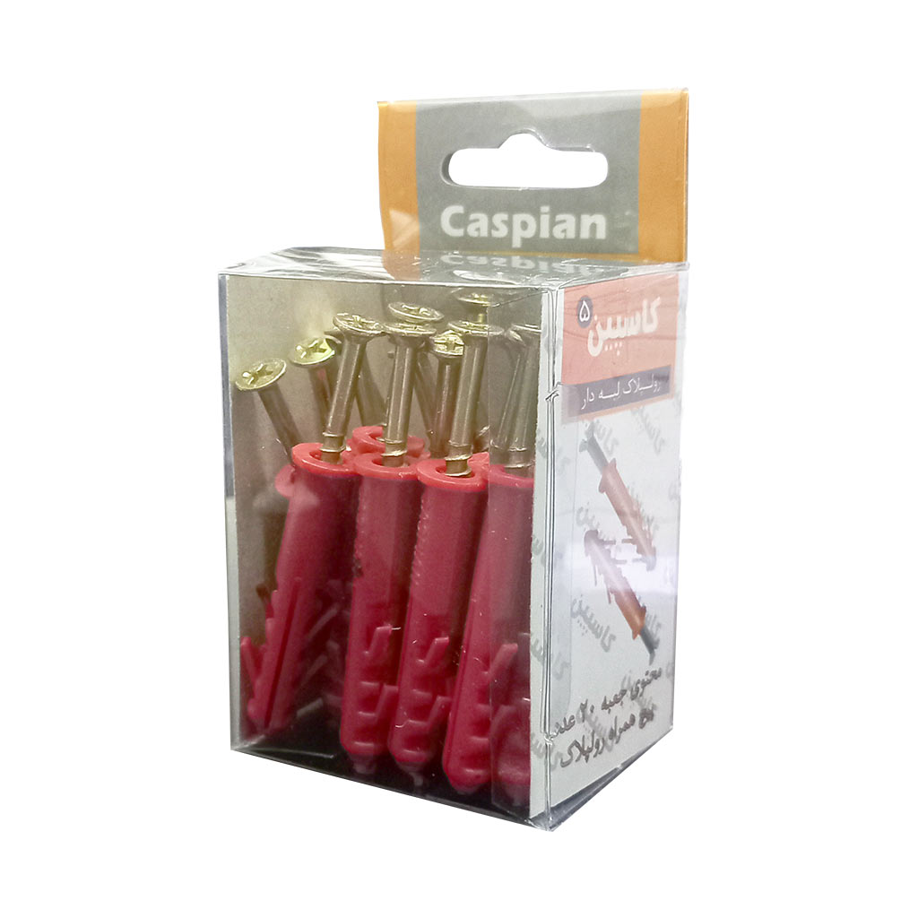 پیچ و رولپلاک لبه دار کاسپین Caspian rawlplug with Screw