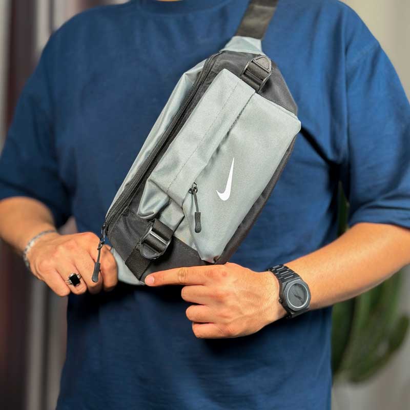 بادی بگ مشکی طوسی نایک کد K220