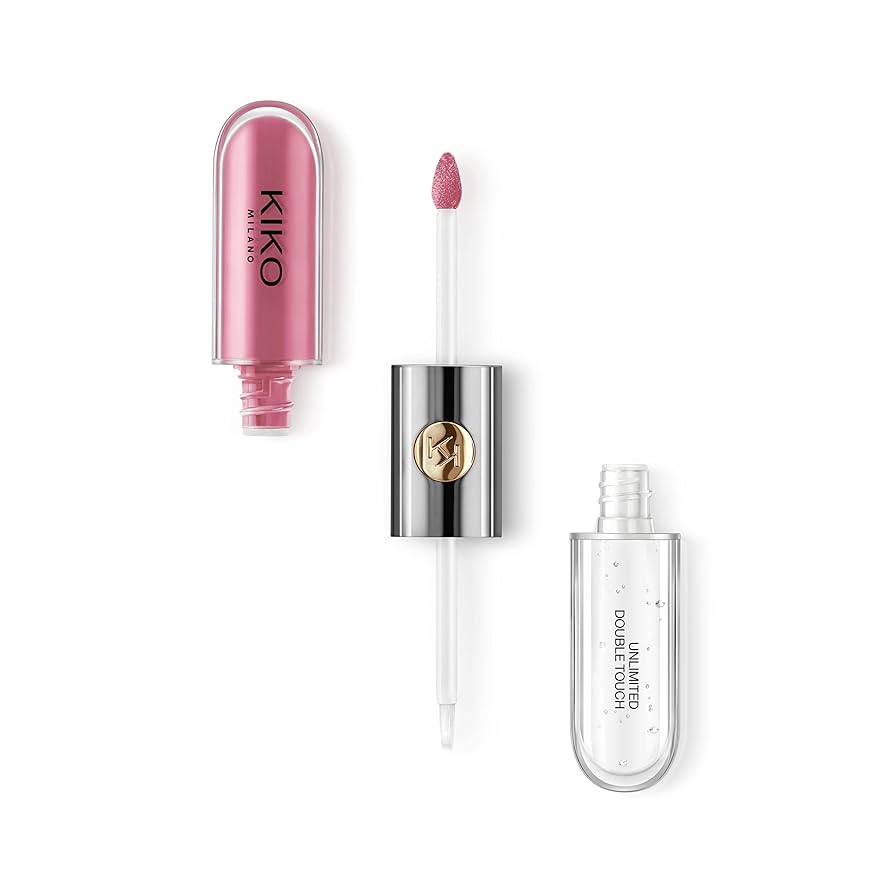 رژلب و لیپ گلاس مایع دوطرفه کیکو میلانو در رنگ های متنوع KIKO Milano Unlimited Double Touch