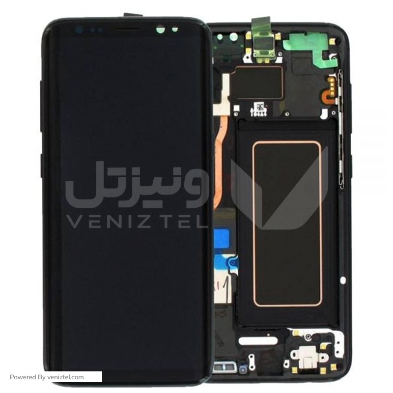 تاچ و ال سی دی با فریم اصلی شرکتی  سامسونگ (Service Pack) مدل LCD Samsung S8 + F