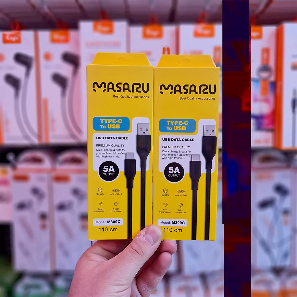 کابل شارژ تایپ سی فست ماسارو(MASARU) مدل M309C