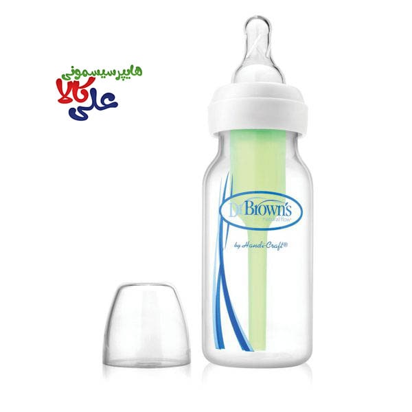 شیشه شیر 120 میلی‌لیتر دکتر براون Dr Browns مدل باریک 41005