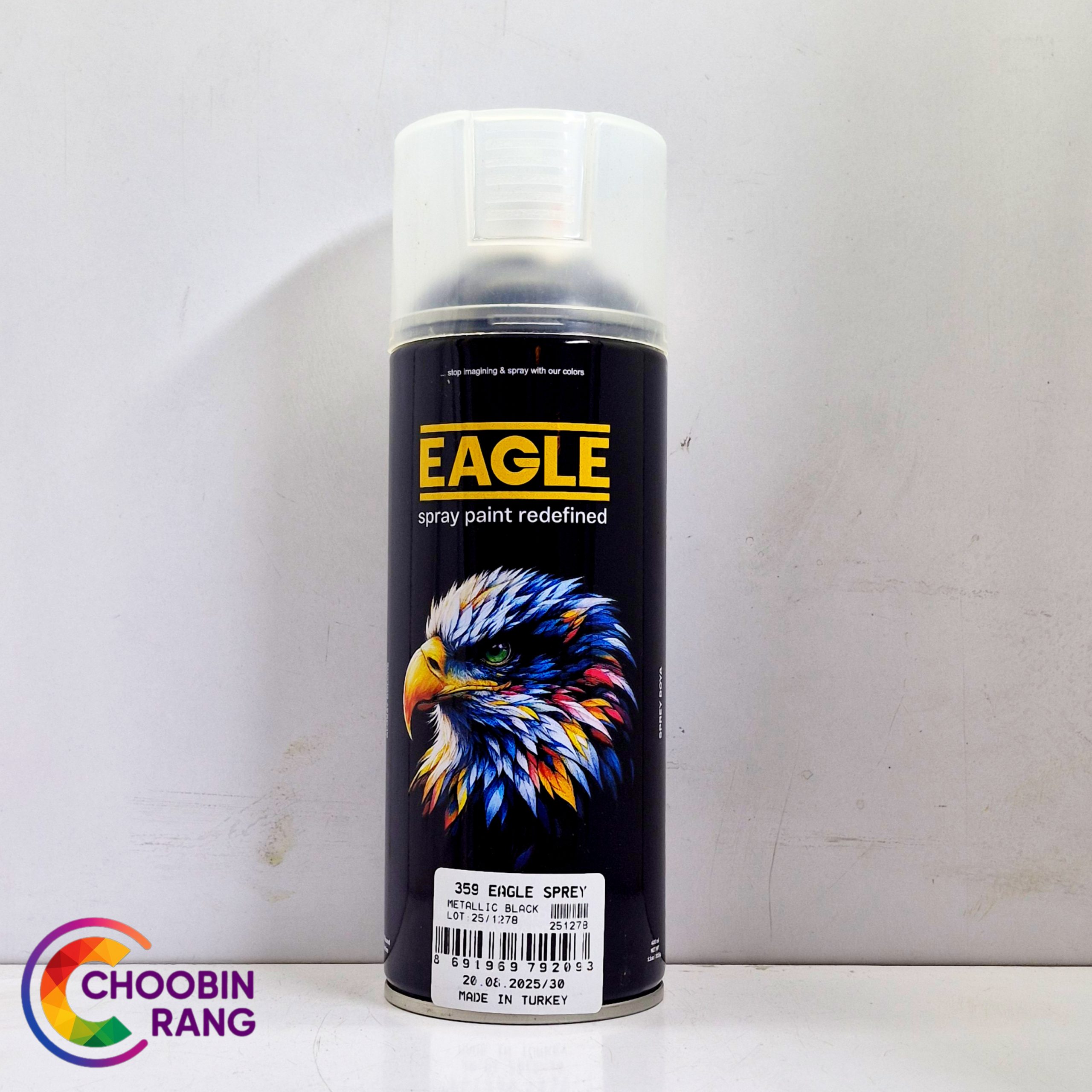 اسپری مشکی متالیک ترکیه ای ایگل (400ML) EAGLE