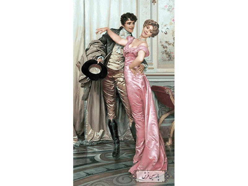 نخ و نقشه تابلو فرش طرح وصال یار- کد NF2102