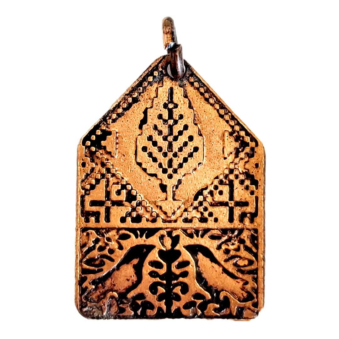 پلاک گردنبند مسی کد6