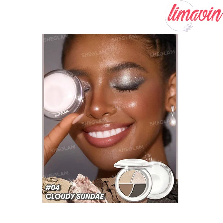 پالت سایه چشم 4 رنگ شیگلم مدل daydreamer mini palette - cloudy sundae