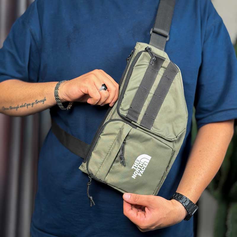 بادی بگ The North Face سبز کد K221