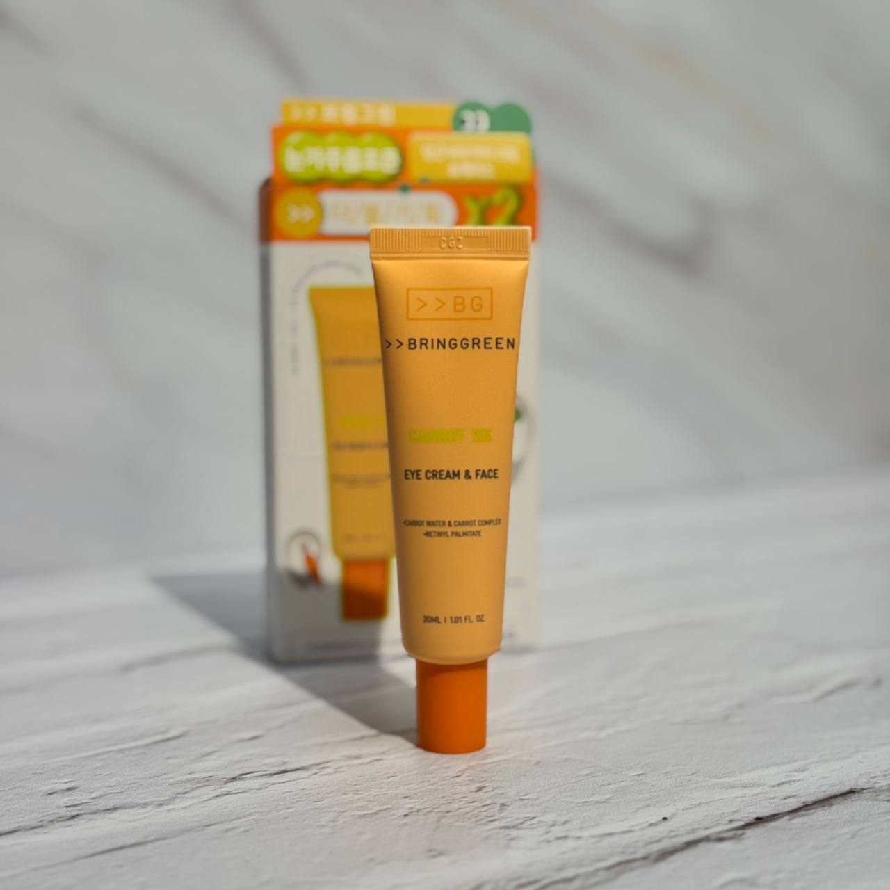 کرم ویتامینه دور چشم و صورت هویج برینگ گرین جدا شده از پک 1 عدد BRING GREEN Carrot Vita Eye Cream &amp; Face