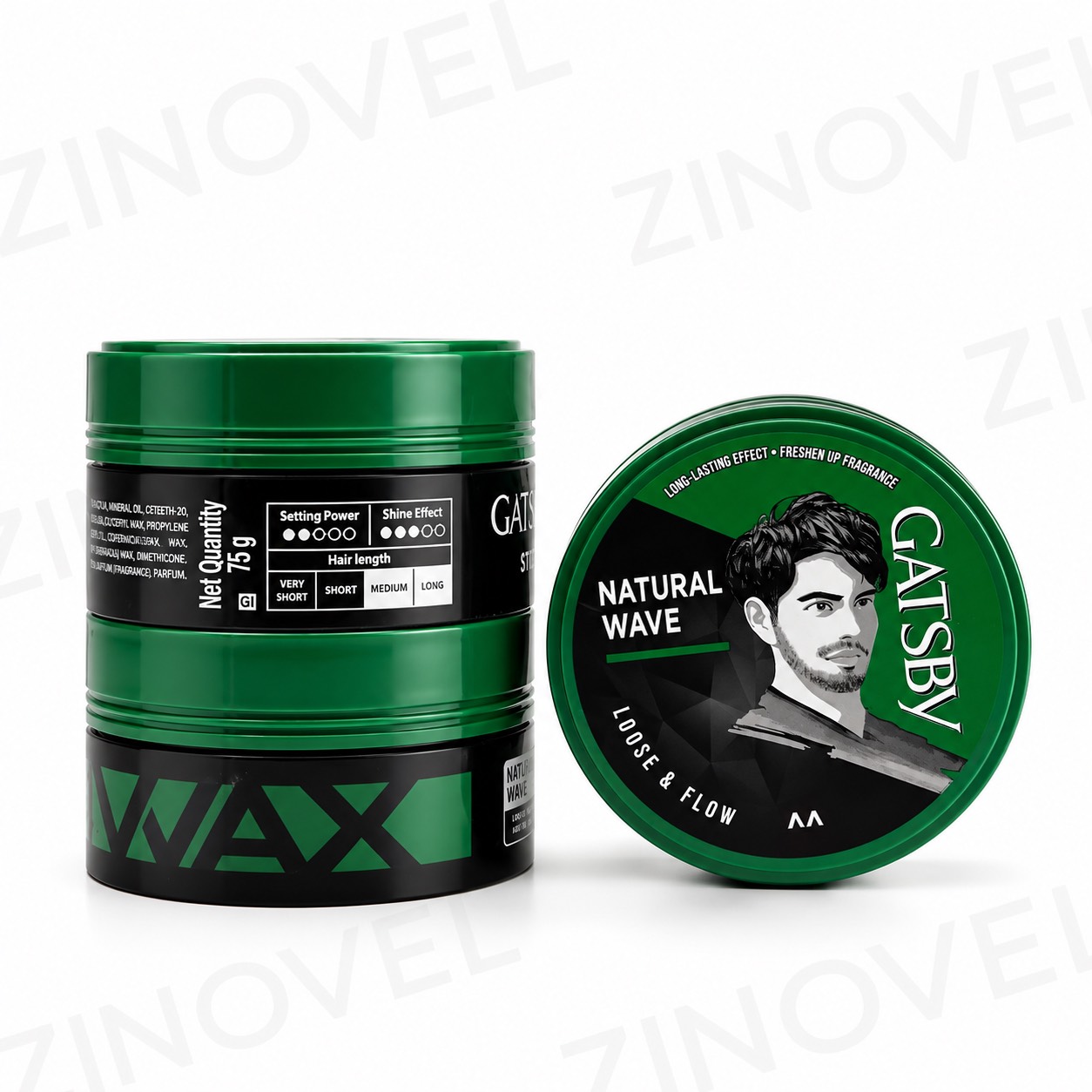 واکس حالت دهنده موی گتسبی سبز مدل GATSBY Natural Wave