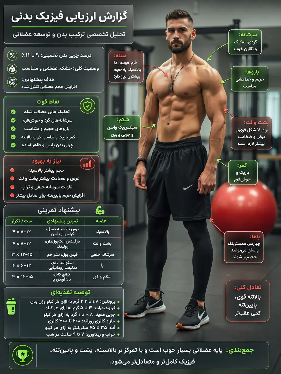 پرامپت آنالیز بدن