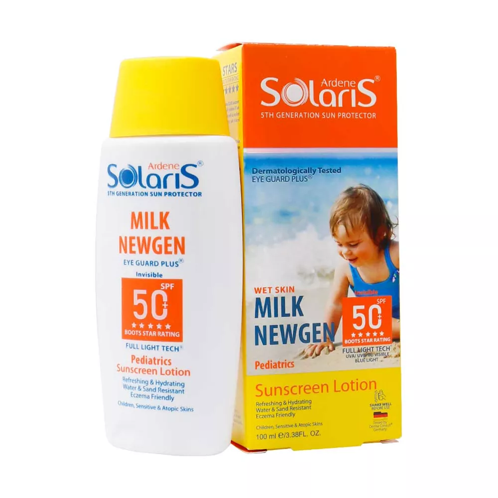لوسیون ضد آفتاب کودک SPF50 میلک نیوژن آردن سولاریس