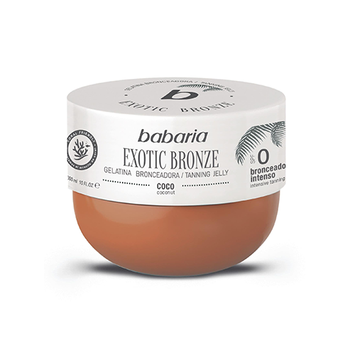 لوسیون ژلی برنزه کننده رایحه کوکونات مدل EXOTIC BRONZE باباریا 300 میلی لیتر