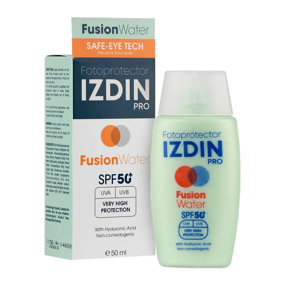 کرم ضد آفتاب بی رنگ SPF50 ایزدین پرو