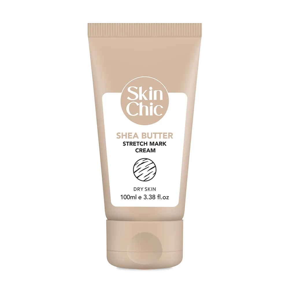 کرم ترک شکم اسکین شیک مدل shea butter حجم 100 میلی لیتر