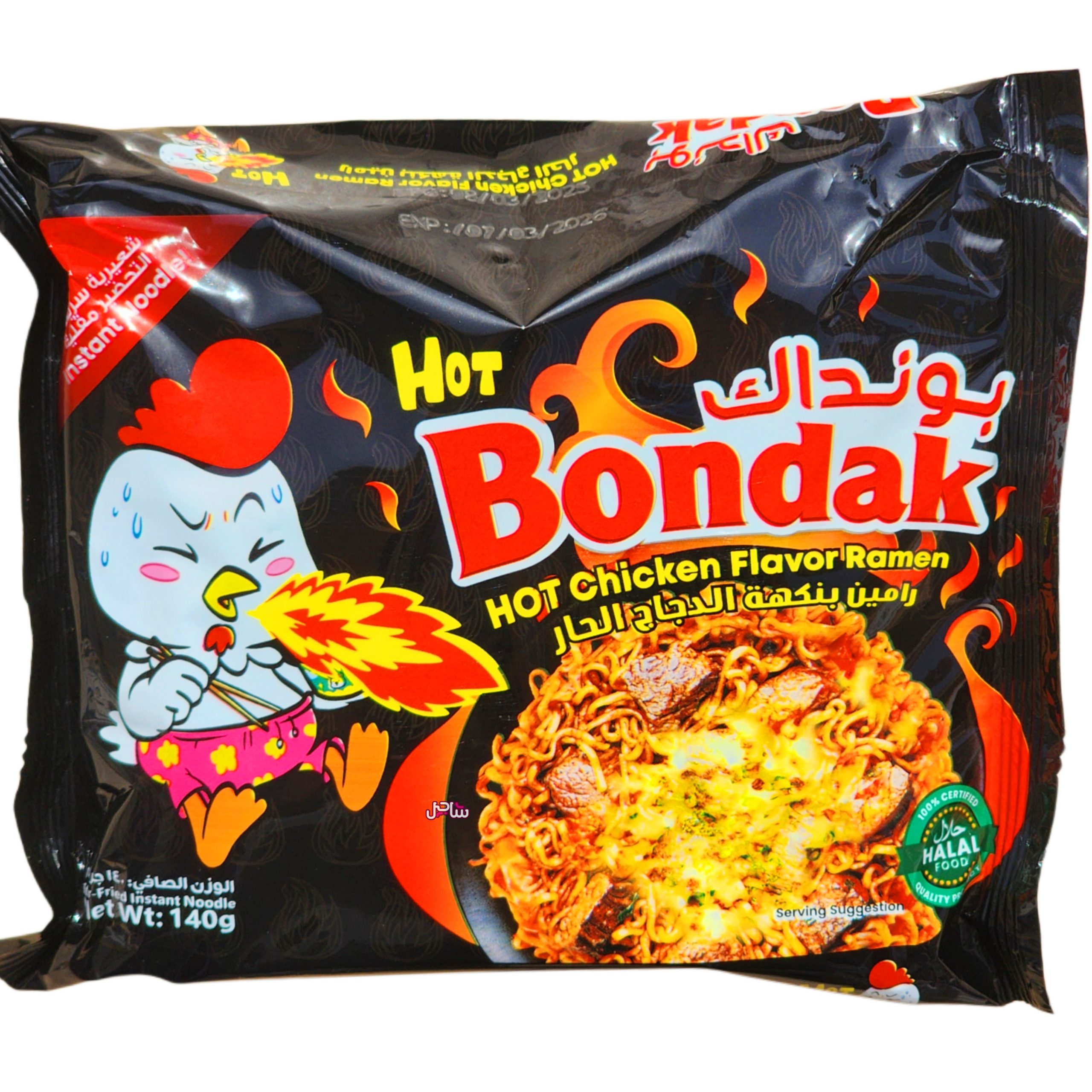 نودل بونداک پاکتی مرغ تند
