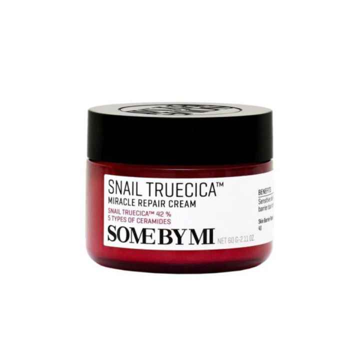 کرم ترمیم‌کننده حلزون سام بای می Snail Truecica | درمان تخصصی جای جوش و لک و بازسازی پوست به روش کره‌ای