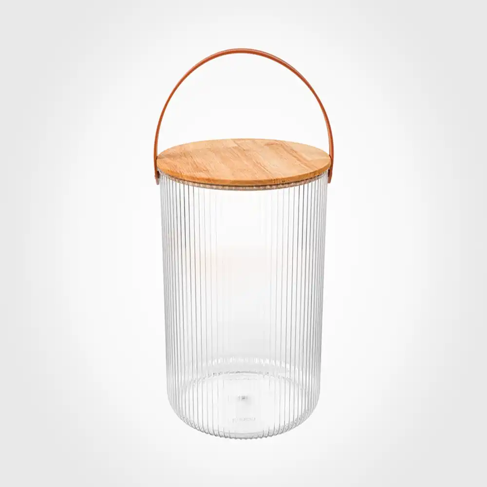 سطل شیاردار 12 لیتری درب چوبی لیمون کد 245559