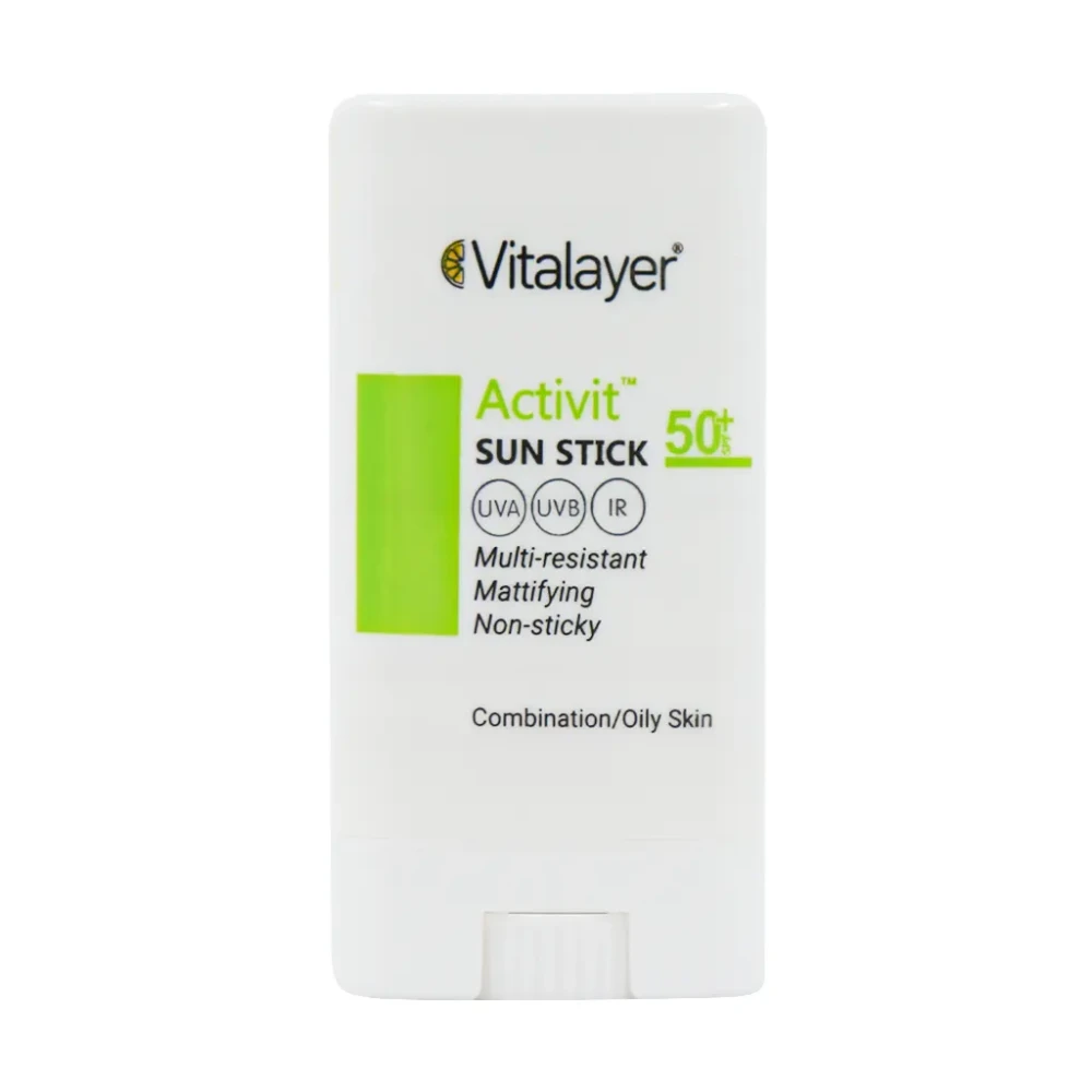ضد آفتاب استیکی بی رنگ SPF50 ویتالیر