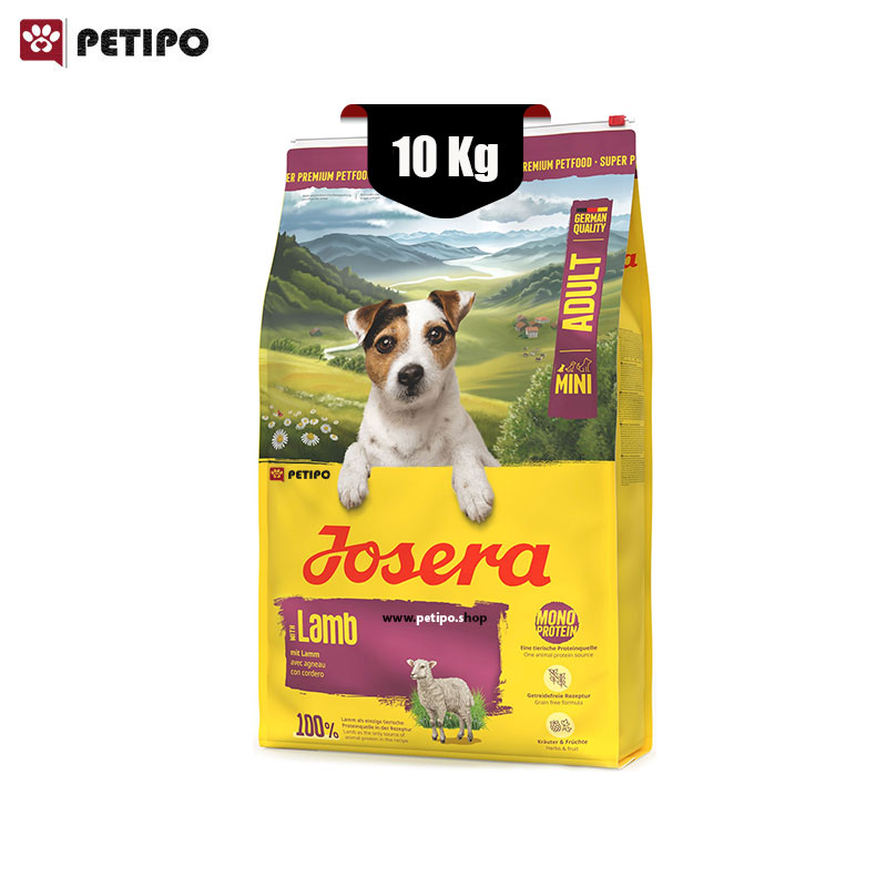 غذای خشک سگ نژاد کوچک مینی دلوکس طعم گوشت بره جوسرا (Josera Mini Deluxe) وزن 10 کیلوگرم