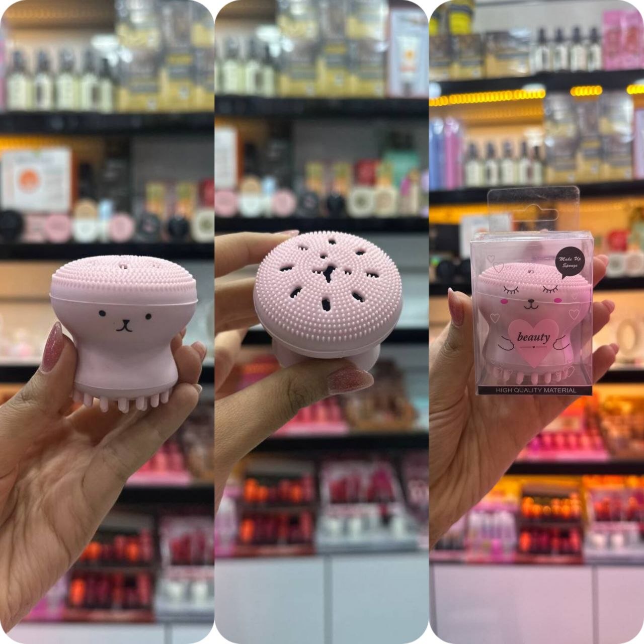 فیسبراش دستی سیلیکونی مدل هشتپا (Octopus Facial Brush)