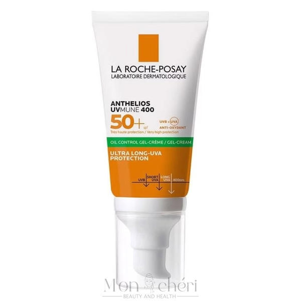 ژل کرم ضد آفتاب بدون رنگ لاروش پوزای SPF50 مدل UVmune 400 حجم 50 میل