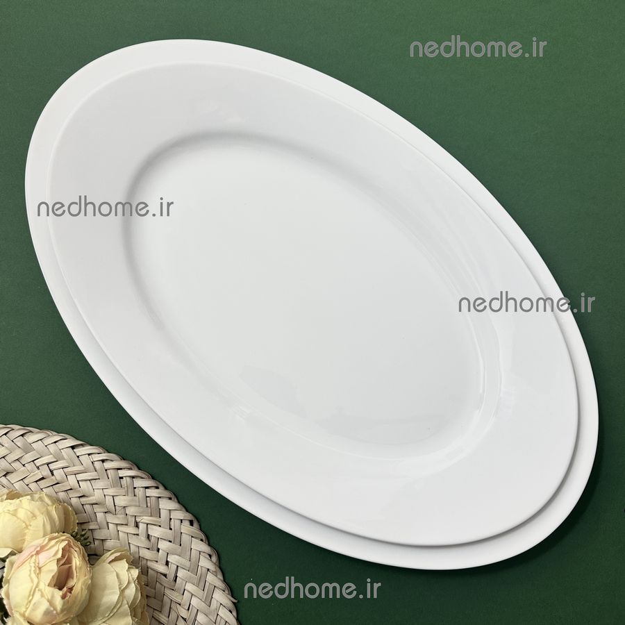 دیس تک چینی زرین طرح سفید ایتالیا اف
