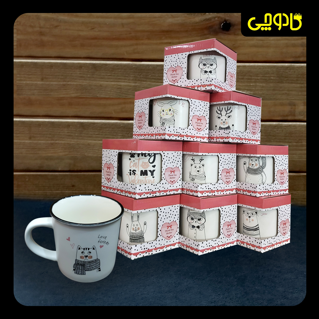 ماگ سرامیکی فانتزی طرح حیوانات