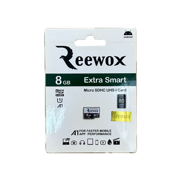 کارت حافظه microSDHC ریوکس مدل A1 کلاس 10 استاندارد UHS-I سرعت 80MBps ظرفیت 8 گیگابایت