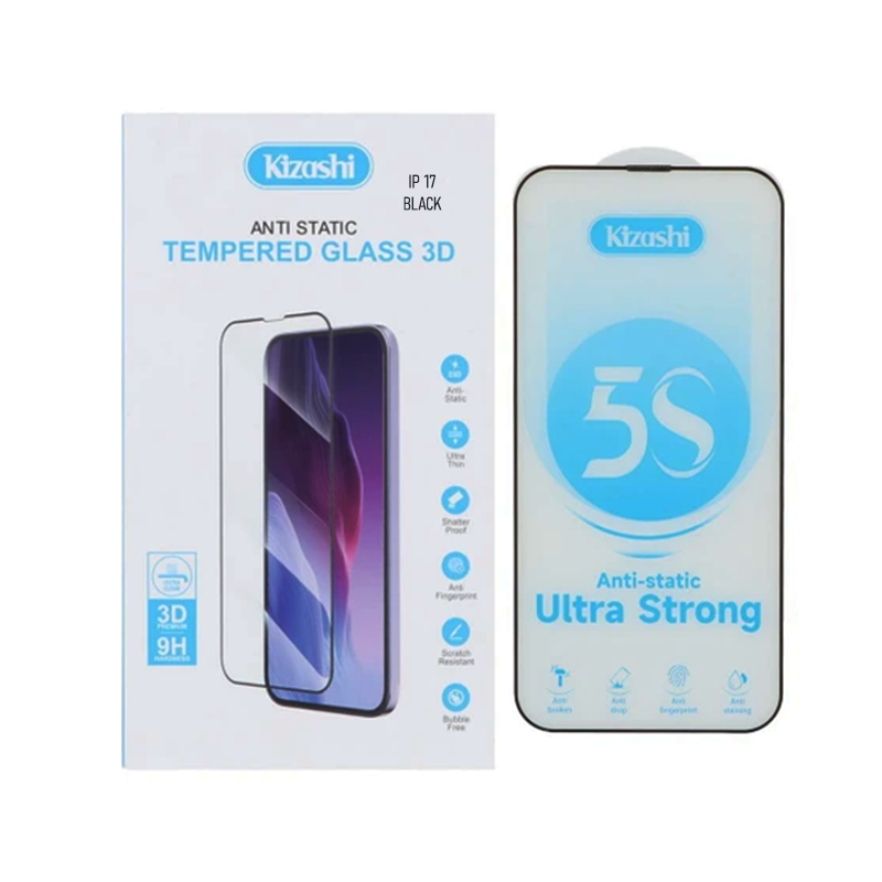 گلس محافظ صفحه نمایش کیزاشی Kizashi Anti Static 3D مناسب آیفون 17
