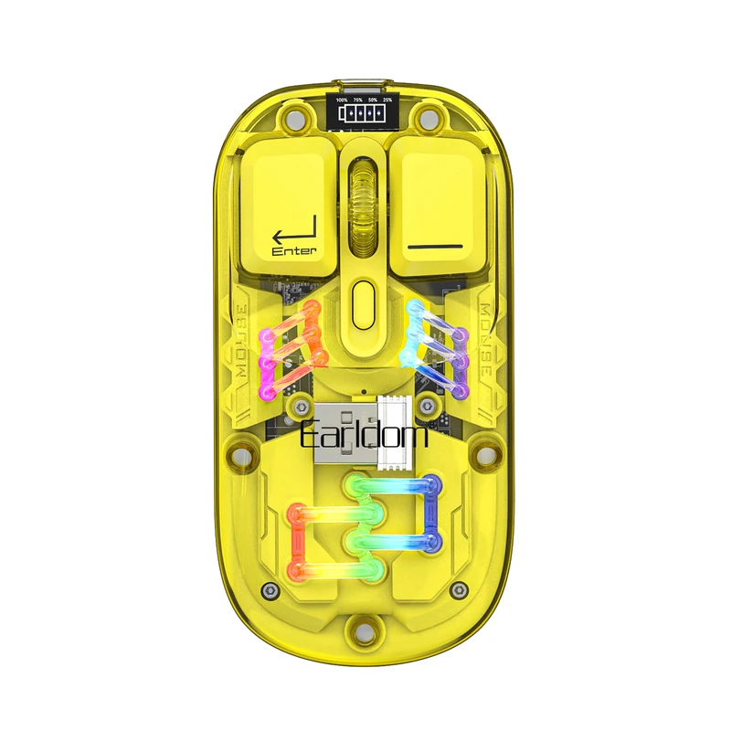 ماوس بیسیم ارلدام مدل KM16 Dual Mode | اتصال بلوتوث و دانگل USB