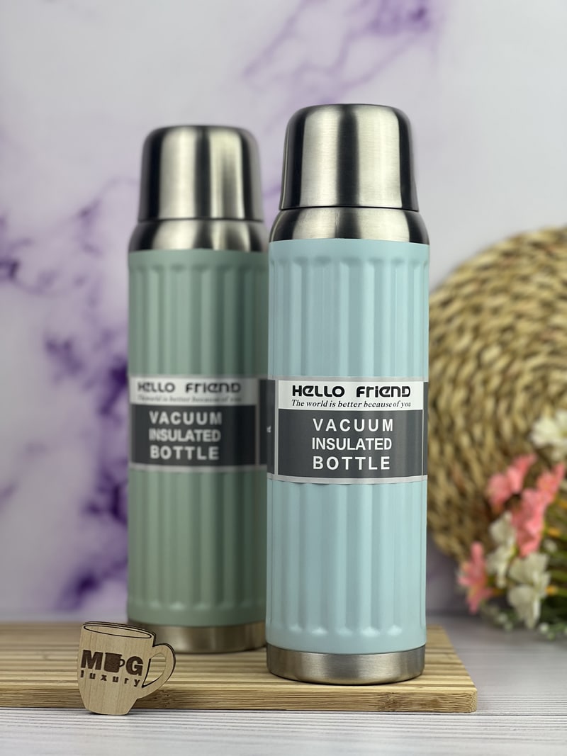 فلاسک VACUUM BOTTLE راه راه  700 میل استیل 316