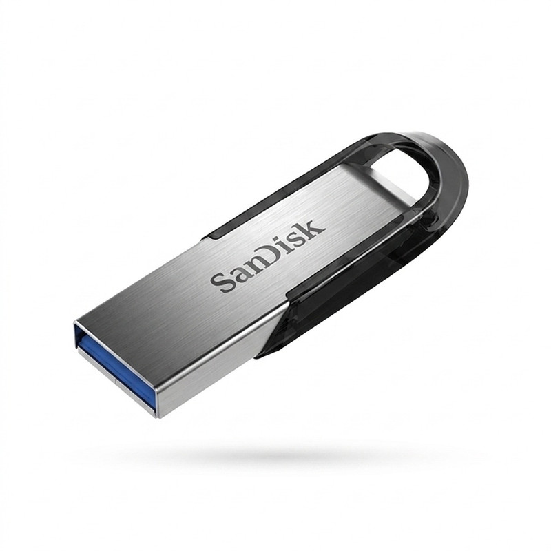 فلش مموری 64 گیگابایت سن دیسک مدل Ultra Flair SDCZ73 با رابط USB سه و بدنه فلزی مقاوم در برابر خش، گرد و غبار، شوک و لرزش - مشکی