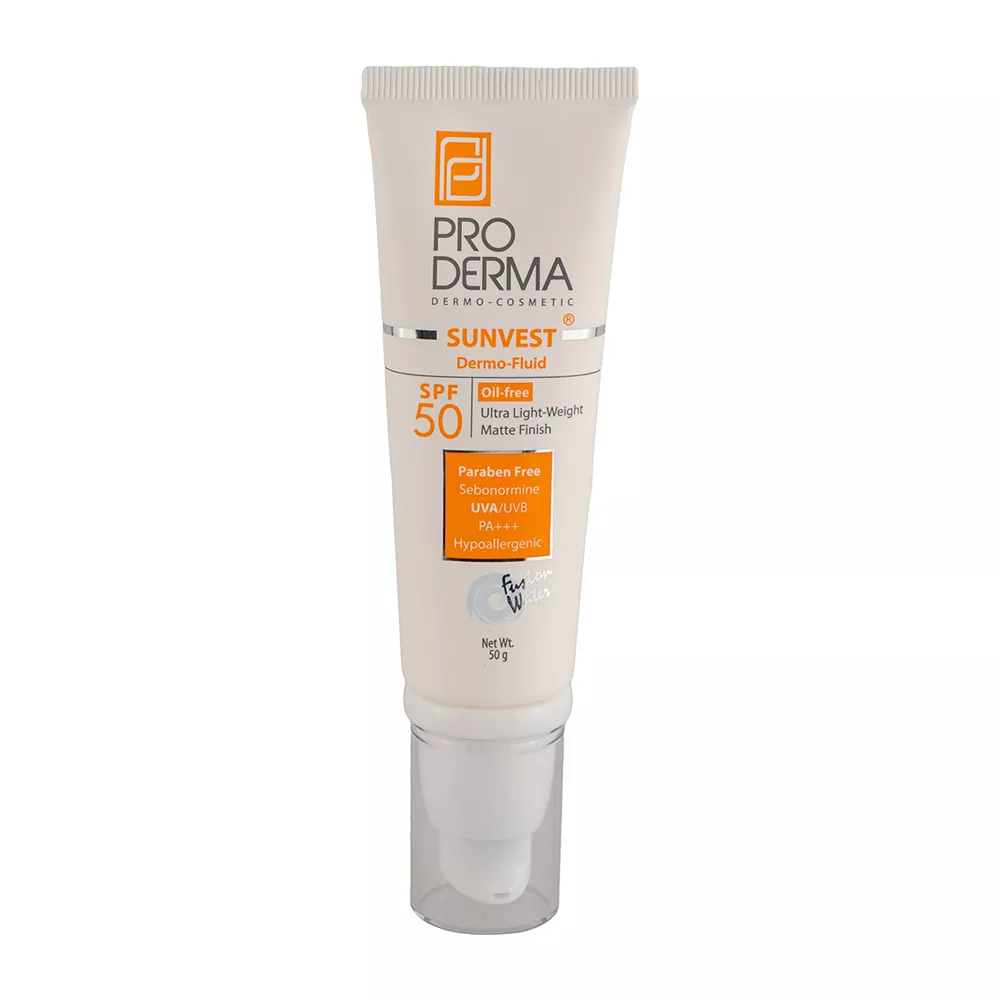 فلوئید ضد آفتاب فاقد چربی SPF50 پرودرما