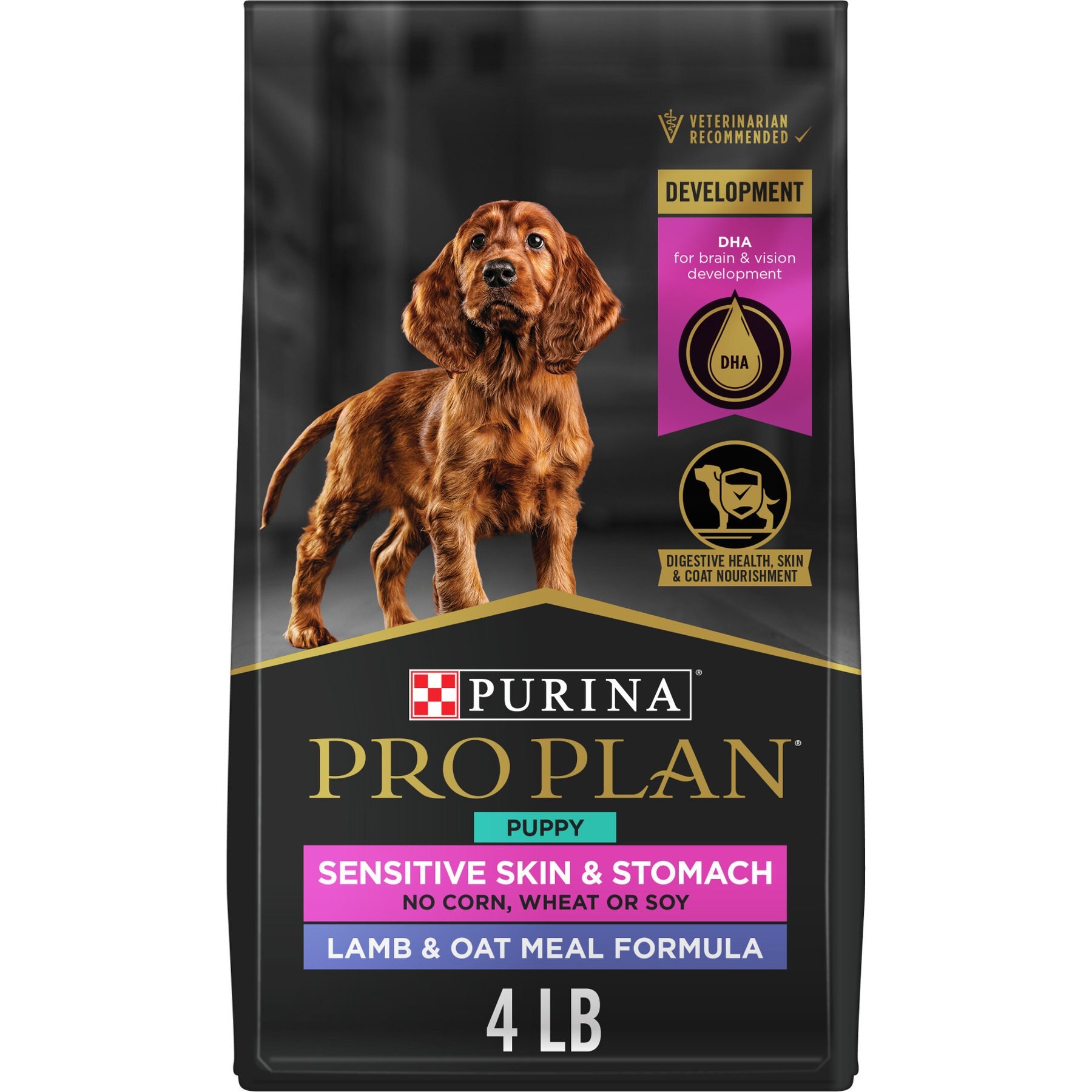 غذای خشک پورینا پرو پلن توله سگ سنسیتیو گوشت بره و جو دوسر ۱.۸۱ کیلوگرم | Purina Pro Plan Sensitive Puppy Lamb & Oat 4lb
