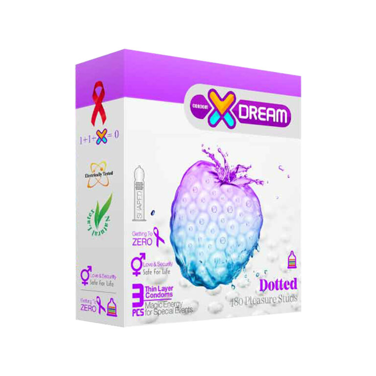 کاندوم خاردار Xdream ایکس دریم Dotted بسته 3 عددی