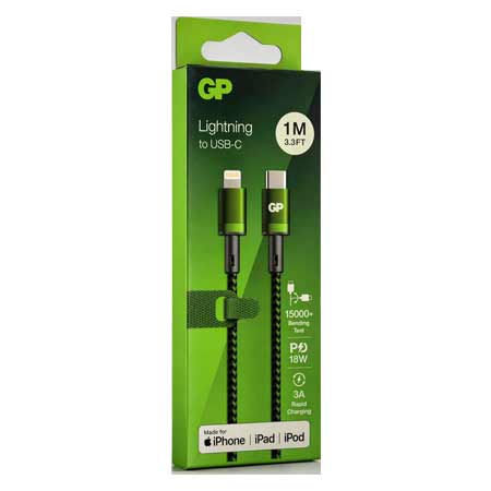 کابل شارژر تایپ سی به لایتنینگ (GP Lightning to USB-C)