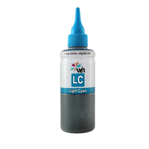 جوهر 100ml وکس آبی روشن اپسون Wox Ink Light cyan 100ml Epson