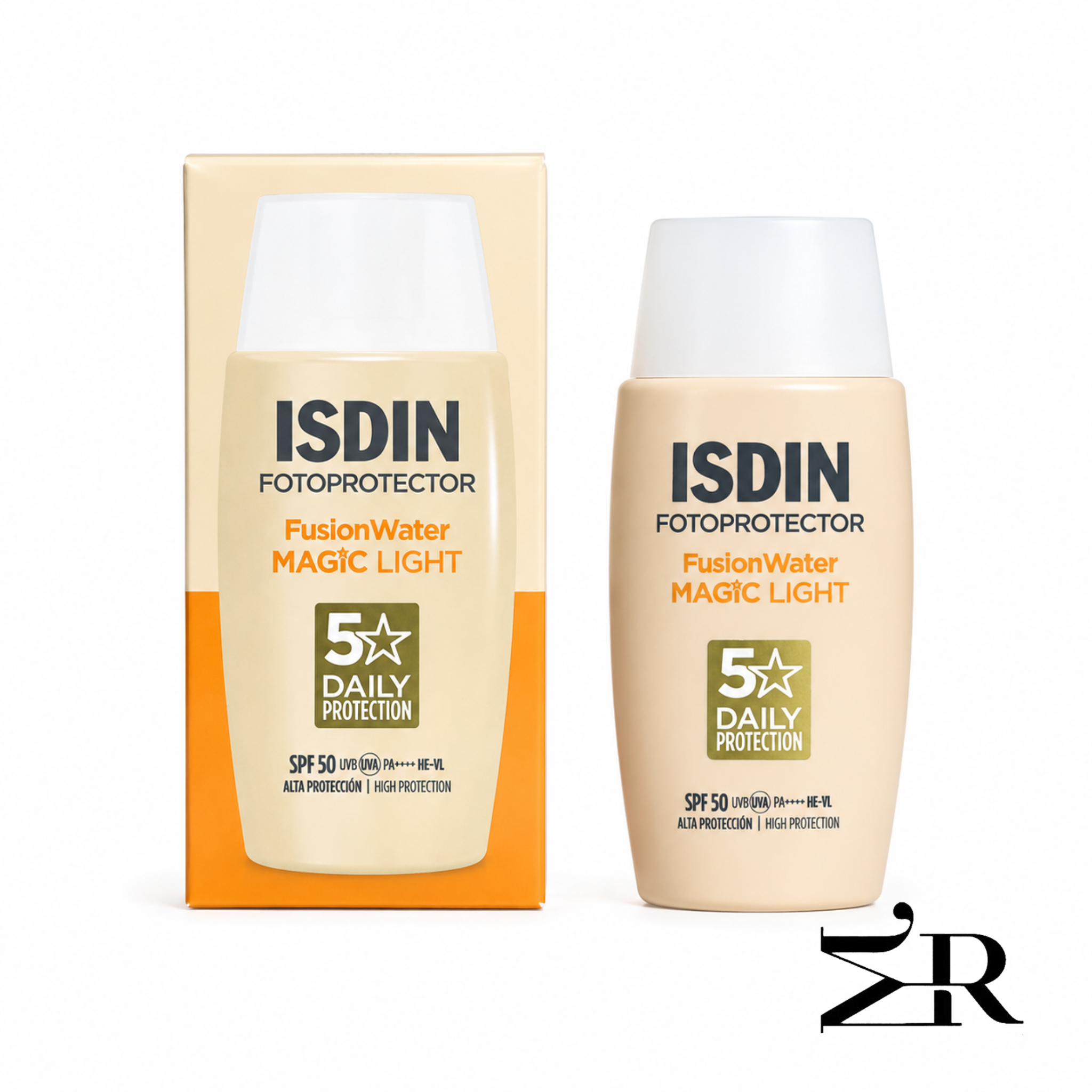 خرید ضد آفتاب رنگی ایزدین |Fusion Water | Magic Light SPF50
