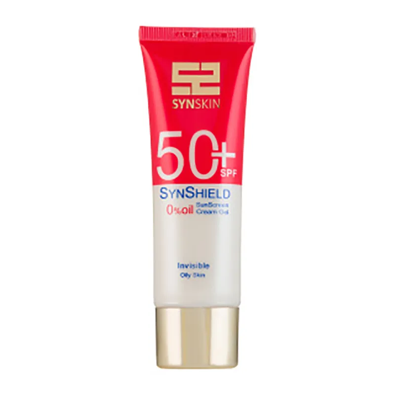 ژل-کرم ضد آفتاب رنگی SPF 50 فاقد چربی پوست چرب ساین شیلد ساین اسکین 50 میل