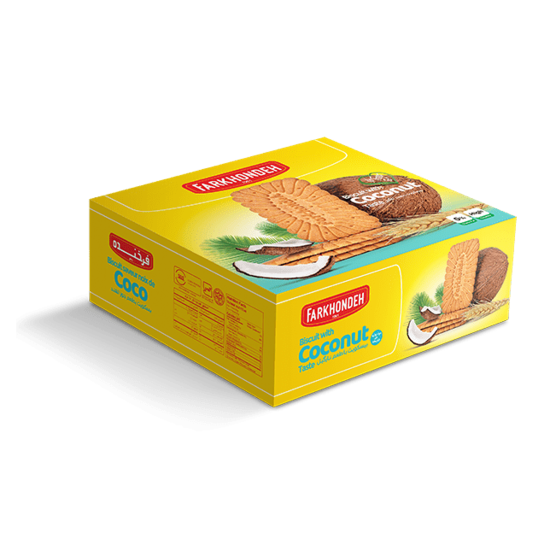 بیسکوییت پذیرایی ۷۵۰ گرمی فرخنده - ۶ عددی