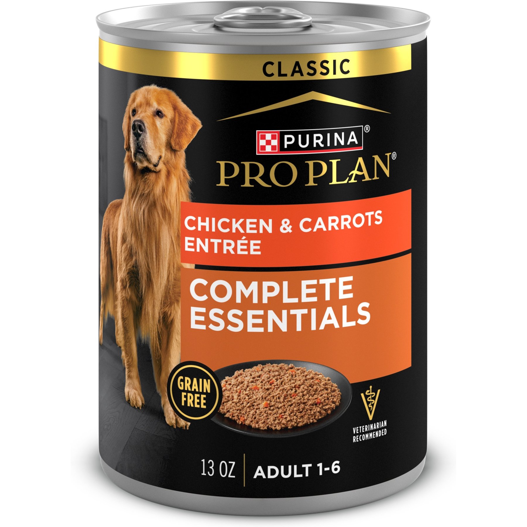 کنسرو پته پورینا پرو پلن سگ بالغ سیور بدون غلات مرغ و هویج ۴ عدد ۳۶۹ گرمی | Purina Pro Plan Savor Grain Free Chicken & Carrots 4x13oz