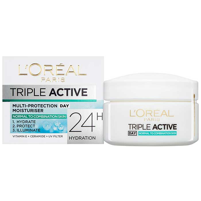 کرم آبرسان لورآل پوست مختلط تا نرمال مدل Triple Active