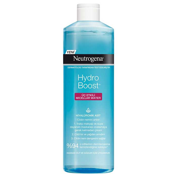 میسلار واتر نوتروژینا مدل HydroBoost حجم 400 میلی لیتر