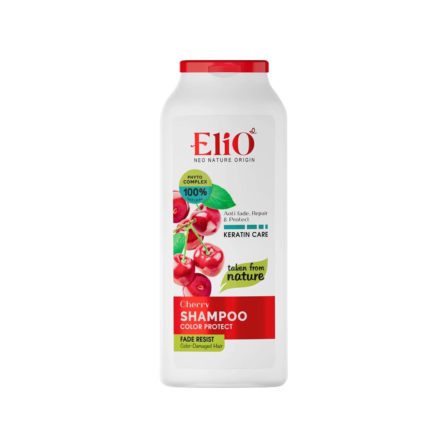 شامپو موهای رنگ شده گیلاس الیو Elio cherry color protect shampoo