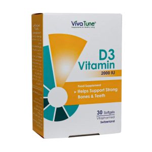 کپسول نرم ژلاتینی ویتامین D3 2000 واحد ویواتیون 30 عددی