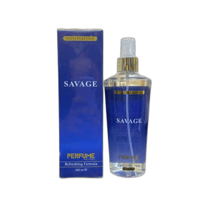 بادی اسپلش پرفیوم فکتوری ساواج Perfume Factory Savage |  خوشبو کننده بدن 250ml